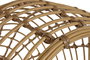 DKD Home Decor Cama para Mascota Ratán Sintético y Poliéster Natural y Blanco 58x58x60 cm