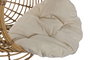 DKD Home Decor Cama para Mascota Ratán Sintético y Poliéster Natural y Blanco 58x58x60 cm
