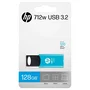 HP 712w Pendrive USB 3.2 Gen 1, 128 GB, Tipo A, Azul, Velocidad Lectura 120 MB/s, Factor de Forma Deslizante