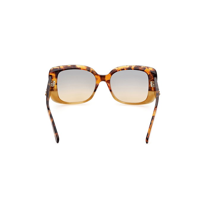 Swarovski Gafas SK0373 56B Gafas de Sol para Mujer Rectangulares Havana Marrón Gradient Brown 53 mm