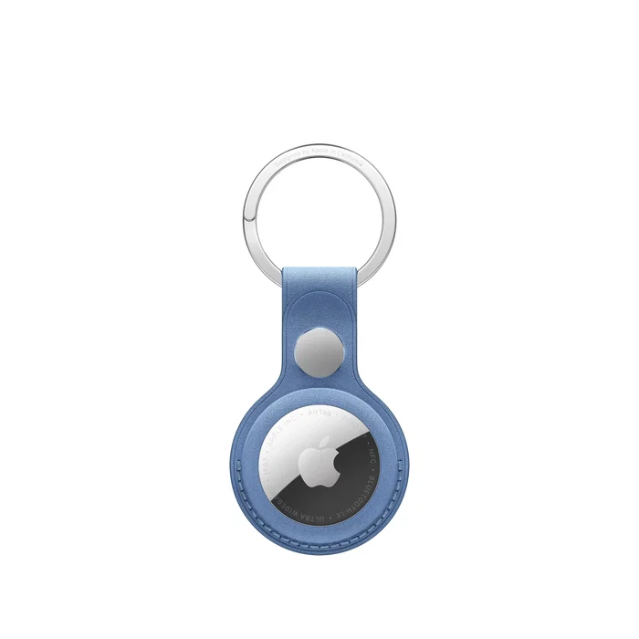 Apple Llavero FineWoven para AirTag - Azul silvestre Apple Llavero FineWoven para AirTag - Azul silvestre