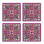 Hermia TAB218511664 Alfombras de Cristal de Piedra Natural 10x10x1 cm (4 Piezas)