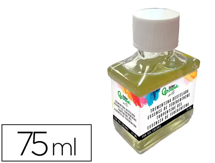 Liderpapel Trementina destilada para óleo bote de 75 ml Liderpapel Trementina destilada para óleo bote de 75 ml