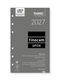 Finocam Recambio Agenda Anual 2027 R498C Open 400 Páginas 91x152 mm