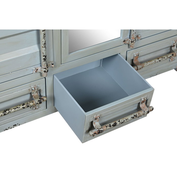 DKD Home Decor Armario Metal Container Azul Celeste DKD Home Decor Armario Metal Container Azul Celeste