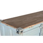 DKD Home Decor Armario Metal Container Azul Celeste