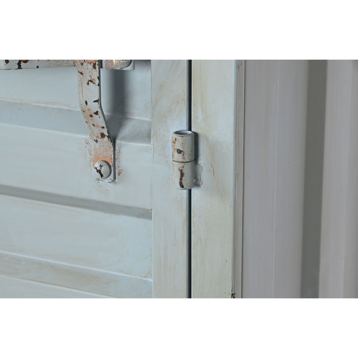DKD Home Decor Armario Metal Container Azul Celeste DKD Home Decor Armario Metal Container Azul Celeste