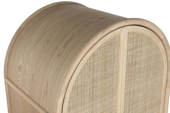 DKD Home Decor Armario Abeto Ratan Natural