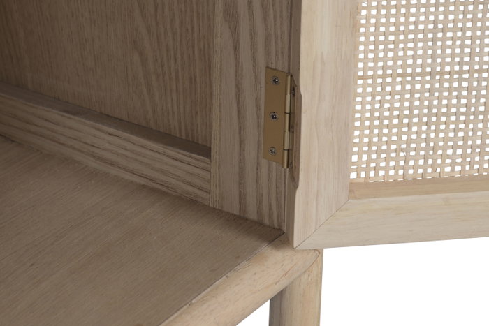 DKD Home Decor Armario Abeto Ratan Natural