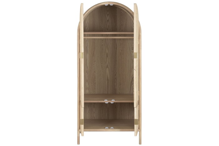 DKD Home Decor Armario Abeto Ratan Natural