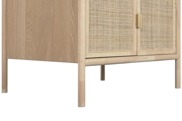 DKD Home Decor Armario Abeto Ratan Natural
