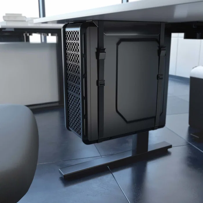 Aisens MPC07-209 Soporte para CPU Bajo Mesa con Correa, Negro Aisens MPC07-209 Soporte para CPU Bajo Mesa con Correa, Negro