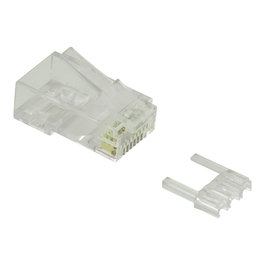 VALUE 21.99.3062 Módulo RJ45 Cat6 Clase E sin Apantallar, Transparente, 10 Piezas