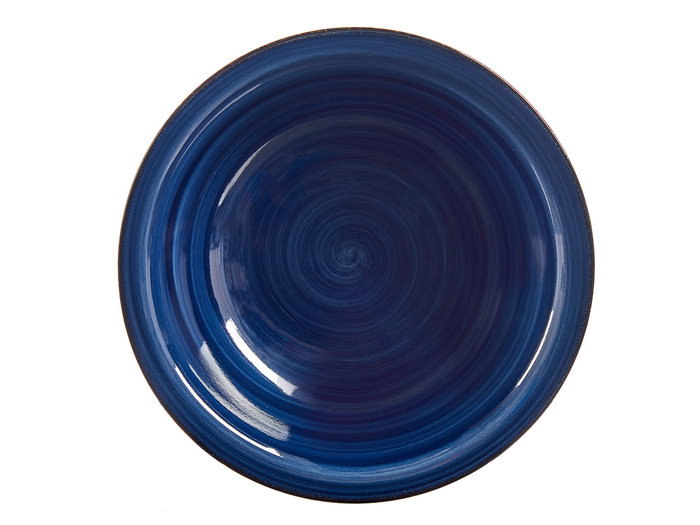 Vessia Plato Hondo Gres Azul Borde 21 cm (Set de 24)
