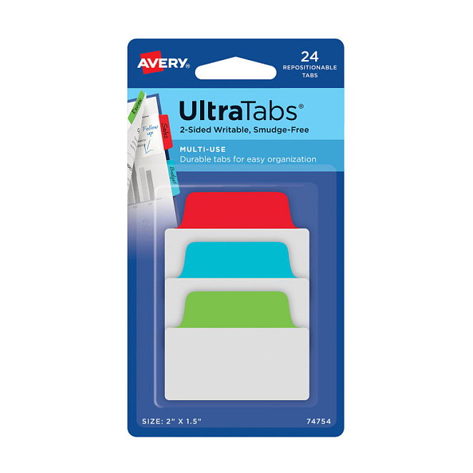 AVERY Zweckform UltraTabs Multi-Use Haftmarker Colores Variados 24 Hojas AVERY Zweckform UltraTabs Multi-Use Haftmarker Colores Variados 24 Hojas