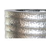 DKD Home Decor Set de 2 Maceteros de Metal Plateado 51x51x122 cm