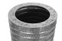 DKD Home Decor Set de 2 Maceteros de Metal Plateado 51x51x122 cm