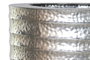 DKD Home Decor Set de 2 Maceteros de Metal Plateado 51x51x122 cm