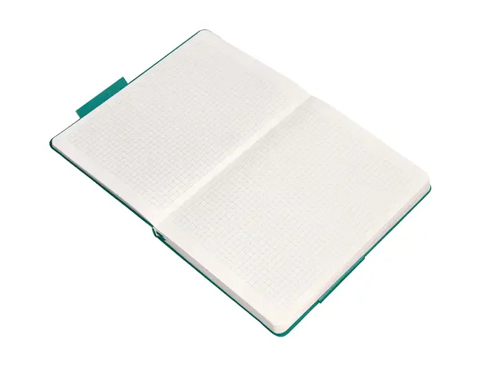 Antartik Cuaderno A4 Tapa Dura Hojas Cuadriculadas 100 Hojas 80gr Verde Aguamarina con Gomilla