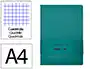 Antartik Cuaderno A4 Tapa Dura Hojas Cuadriculadas 100 Hojas 80gr Verde Aguamarina con Gomilla