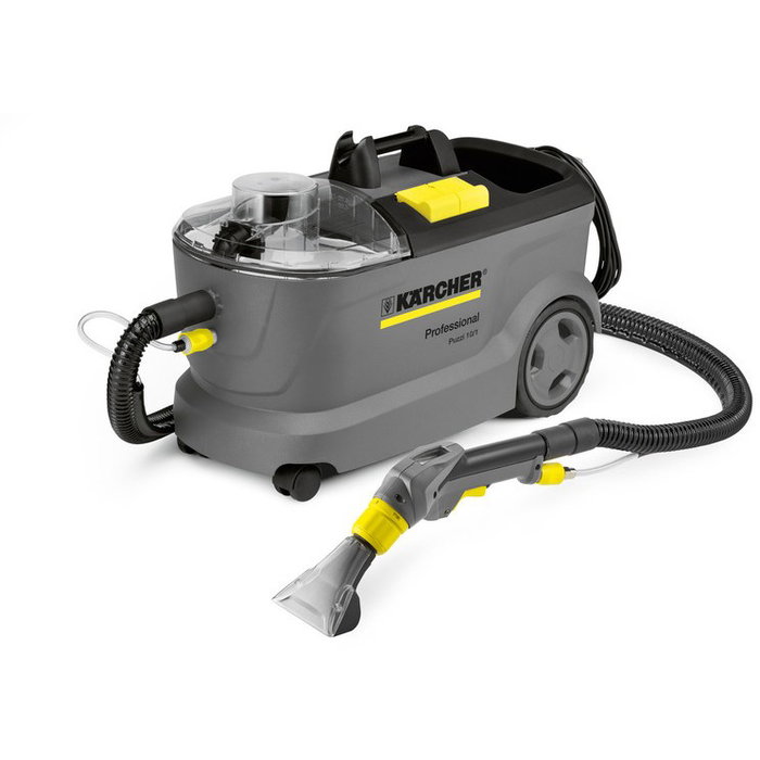 Kärcher Professional Puzzi 10/1 Teppichreiniger – Limpiador de Alfombras y Suelos Duros, 1250W, Tanque 8.7L, Aspiradora de Agua, 22 kPa, Color Negro/Amarillo Kärcher Professional Puzzi 10/1 Teppichreiniger – Limpiador de Alfombras y Suelos Duros, 1250W, Tanque 8.7L, Aspiradora de Agua, 22 kPa, Color Negro/Amarillo