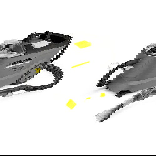 Kärcher Professional Puzzi 10/1 Teppichreiniger – Limpiador de Alfombras y Suelos Duros, 1250W, Tanque 8.7L, Aspiradora de Agua, 22 kPa, Color Negro/Amarillo Kärcher Professional Puzzi 10/1 Teppichreiniger – Limpiador de Alfombras y Suelos Duros, 1250W, Tanque 8.7L, Aspiradora de Agua, 22 kPa, Color Negro/Amarillo