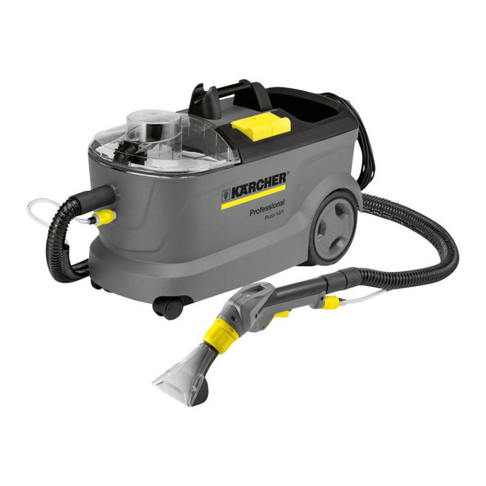 Kärcher Puzzi 10/1 Carpet Cleaner Wet & Dry, Aspirador para Alfombras, Color Amarillo y Negro - Referencia 1.100-130.0