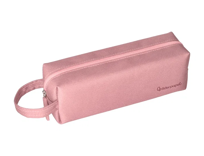 Liderpapel Estuche portatodo Classic rectangular con asa rosa Liderpapel Estuche portatodo Classic rectangular con asa rosa