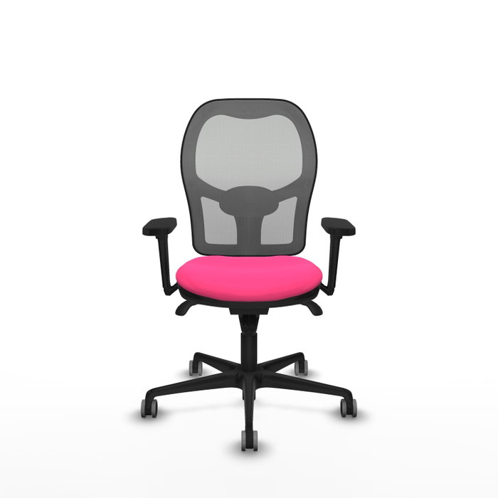 PIQUERAS Y CRESPO Silla de oficina Jorquera Rosa y Gris
