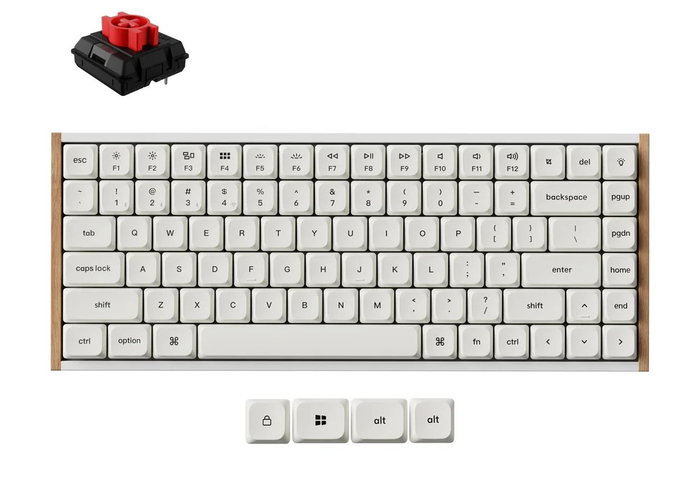 Keychron K3U-Q1Z Teclado Gaming 75% Red Switch RGB Blanco Keychron K3U-Q1Z Teclado Gaming 75% Red Switch RGB Blanco