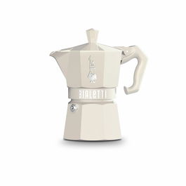 Cafetera Italiana Bialetti MOKA EXCLUSIVE CREAM 3T Crema Aluminio 3 Tazas