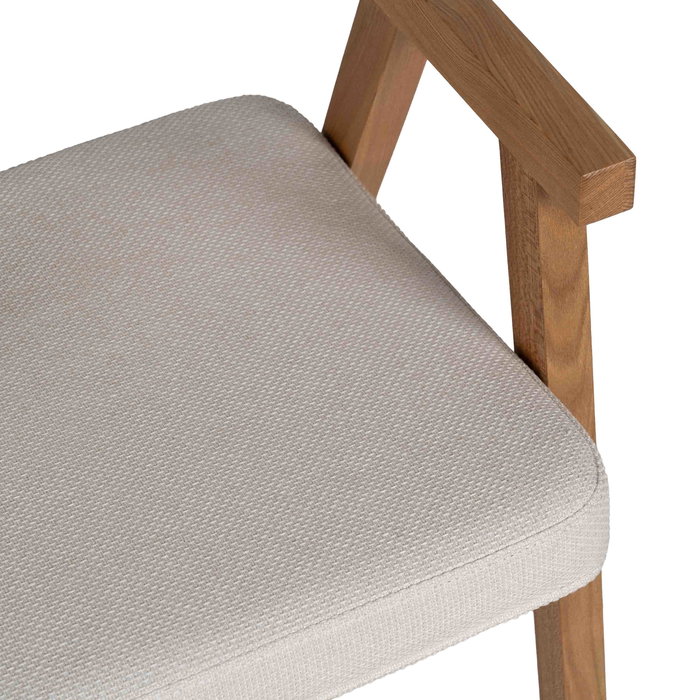 Silla Brazos Natural Madera / Fibra 56 X 55 X 81 cm (Set de 2) Silla Brazos Natural Madera / Fibra 56 X 55 X 81 cm (Set de 2)