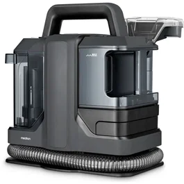 MEDION MD100122 Limpiador de Vapor Inalámbrico para Tapicería, Agua Fría, 750W, 15 kPa, Manguera 5 m