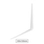 Hantums Palomilla metálica en escuadra 100x125mm blanca