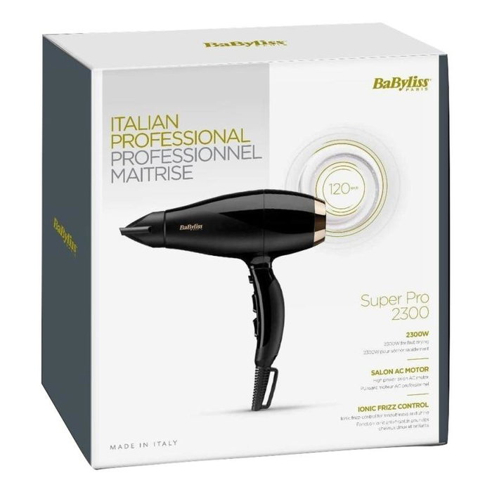 BaByliss Super Pro 2300 6714E Secador de Pelo Negro