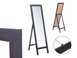Giftdecor Espejo de Pie con Estructura de Madera, 40 x 145 cm, Color Negro