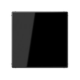 Jung LS 994 B SW Cubierta ciega con anillo de soporte negro