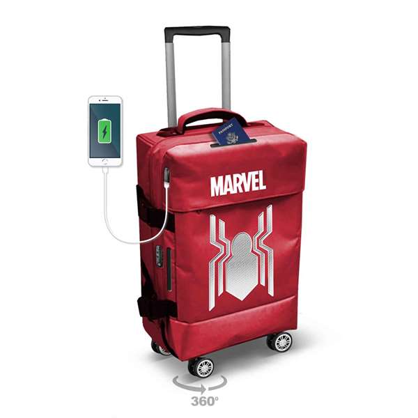 Karactermania Maleta de cabina Spiderman Spider 4 ruedas 35 x20 x55 cm