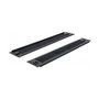 DeLOCK Panel pasacables con cepillo 2U 19 pulgadas negro