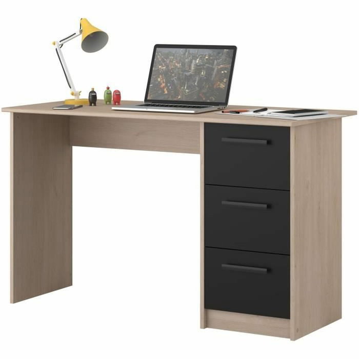 Parisot Right Office Escritorio con 3 Cajones - Brooklyn Chene Parisot Right Office Escritorio con 3 Cajones - Brooklyn Chene