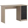 Parisot Escritorio Right Office 3 Cajones Decoración Brooklyn Chene L 121.4 x D 55 x H 74.5 cm