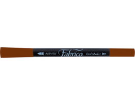 Tsukineko Fabrico Markers Rotulador para textil color chocolate doble punta pincel/bala