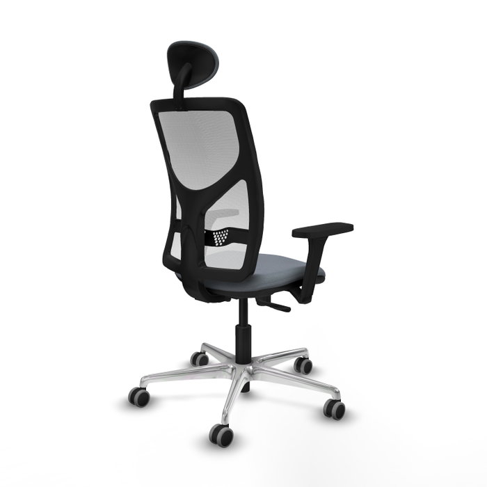 PIQUERAS Y CRESPO Silla de Oficina Motilla Gris y Blanco PIQUERAS Y CRESPO Silla de Oficina Motilla Gris y Blanco