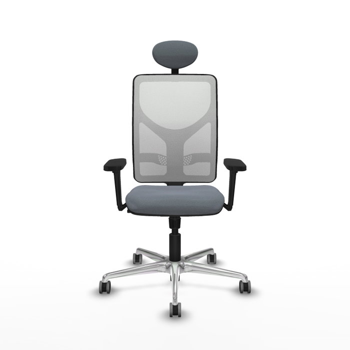 PIQUERAS Y CRESPO Silla de Oficina Motilla Gris y Blanco PIQUERAS Y CRESPO Silla de Oficina Motilla Gris y Blanco