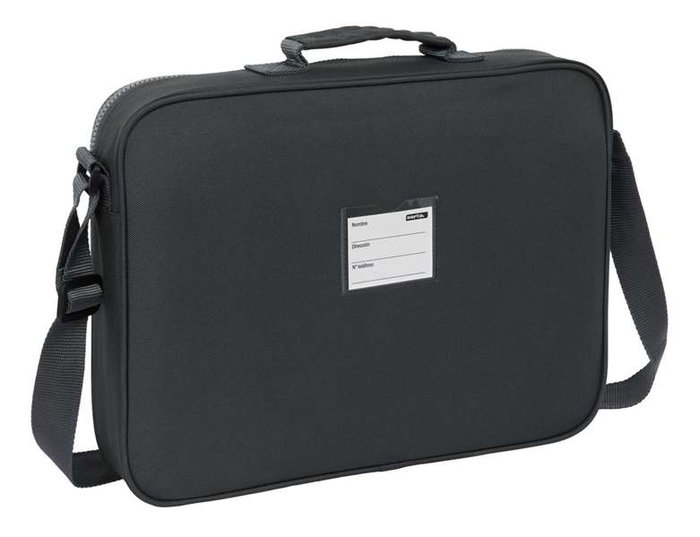 Safta Cartera colegial Real Madrid 3ª equipacion 24/25 para extraescolares, 38x28x6cm