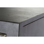 DKD Home Decor Armario Acacia y Metal ROMBO GOLD Marrón Oscuro