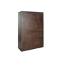 DKD Home Decor Armario Acacia y Metal ROMBO GOLD Marrón Oscuro