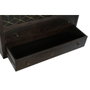 DKD Home Decor Armario Acacia y Metal ROMBO GOLD Marrón Oscuro