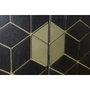 DKD Home Decor Armario Acacia y Metal ROMBO GOLD Marrón Oscuro