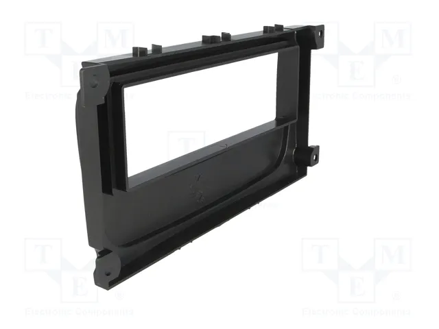 4CARMEDIA Bastidor de montaje de radio 1 DIN para Ford, Negro Metálico